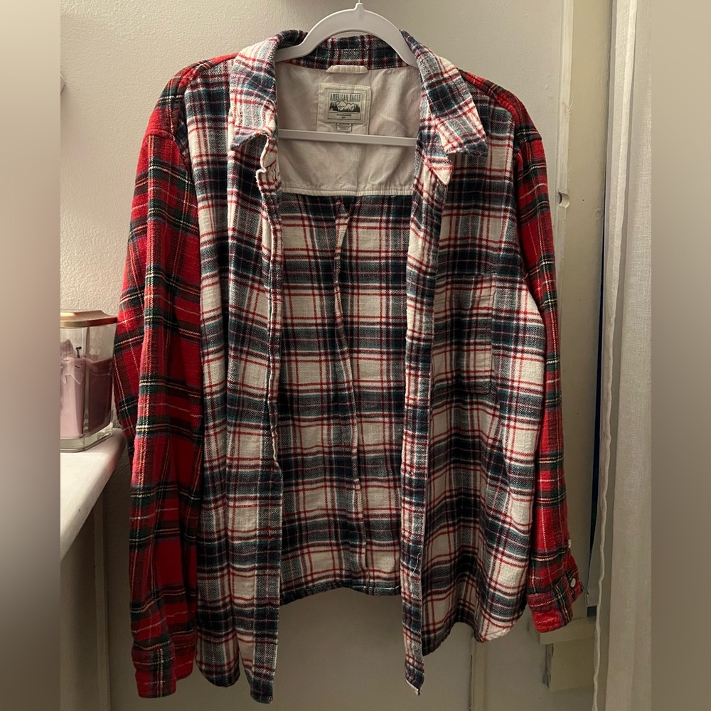 American Eagle Split Color Flannel